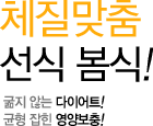 체질맞춤 선식 봄식! 굶지 않는 다이어트! 균형 잡힌 영양보충!